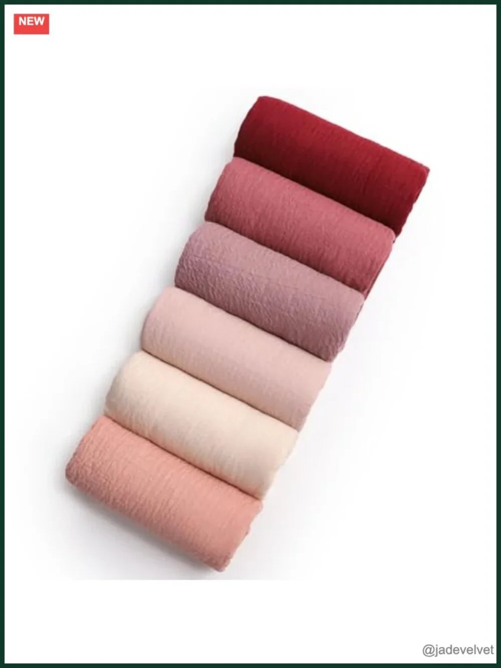 6PCS Soft Cotton Linen Crinkle Fashion Scarves Shawl Hijab